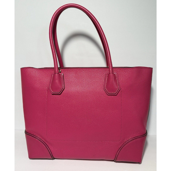 MICHAEL KORS STUDIO Mercer Corner Center Zip Leather Tote Bag/Purse Ultra Pink‎ - Picture 3 of 16